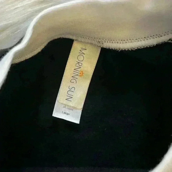 Vintage 90's Morning Sun Snowman Sparkle Snowflake Sweatshirt Large - Picture 3 of 4